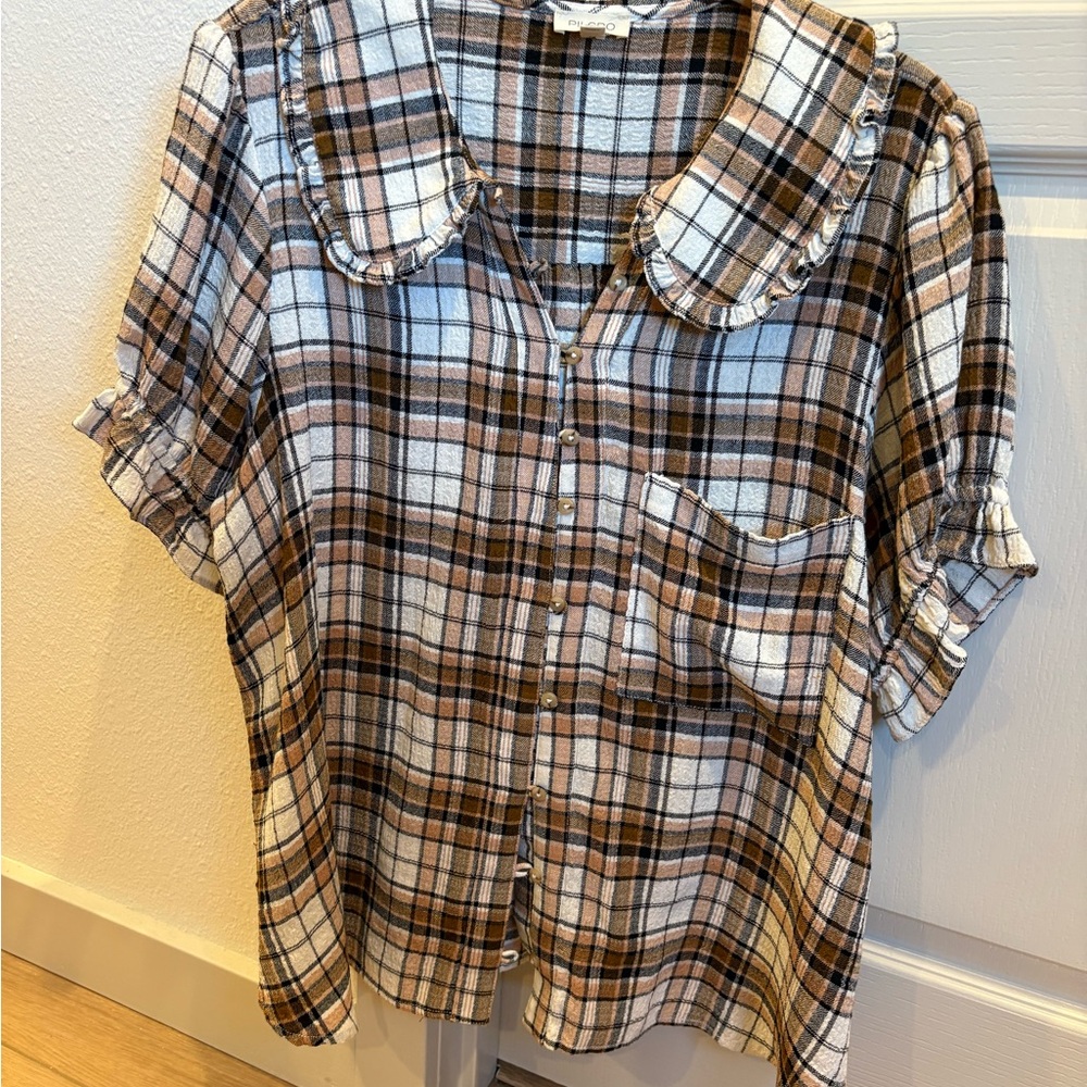 Pilcro Checkered Shirt from Anthropologie